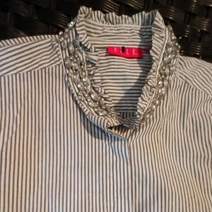 ELLE Women's Striped Blouse